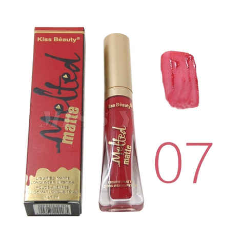 Kiss Beauty Melted Matte Liquified Long Lasting Lipgloss Lipstick (Shade 7)
