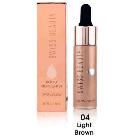 Swiss Beauty Liquid Highlighter Illuminateur Liquide - Drop & Glow (SB-810-04) Light Brown (18 ml)