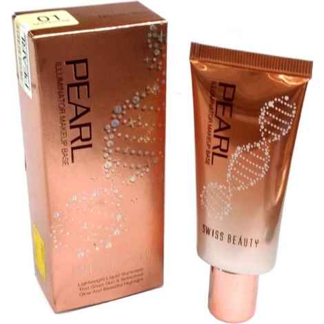 Buy Swiss Beauty Pearl Illuminator Makeup Base Golden Pink (SB-501-01) (35 g) - Purplle
