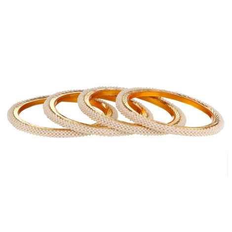 Buy Kord Store Fashion Jewellery Traditional Gold Plated Bangles Set for Girls and Women. Four Bangales (KSBAN50009) - Purplle