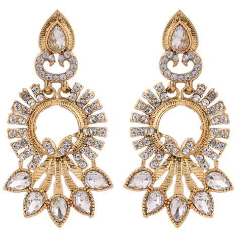 Buy Kord Store Traditional Gold Plated Diamond Earrings for Girls & Women. One Pair Of Earring (KSEAR70035) - Purplle