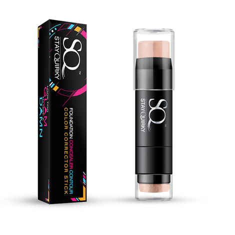 Stay Quirky Foundation Concealer Contour Color Corrector Stick, For Fair Skin - Footsie Under the Table 1 (6.5 g)