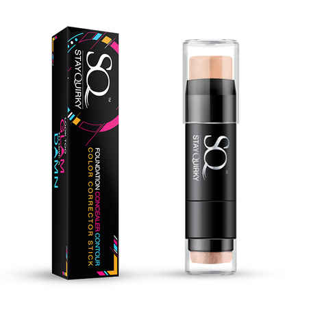 Stay Quirky Foundation Concealer Contour Color Corrector Stick, For Fair Skin - Mile High Club Mark 3 (6.5 g)