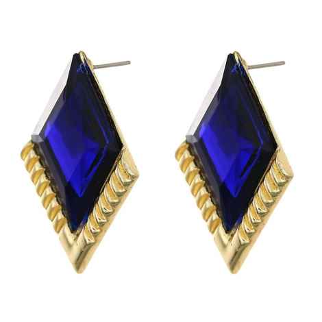 Buy Crunchy Fashion Blue Brick Studs - Purplle