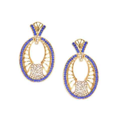 Buy Royal Bling Royal Crystal Ravishing Earrings - Purplle