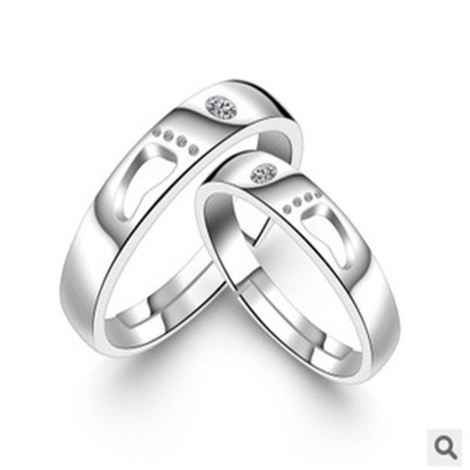 Buy Crunchy Fashion Stainless Steel Wedding Band Set Anniversary Engagement Rings - Purplle