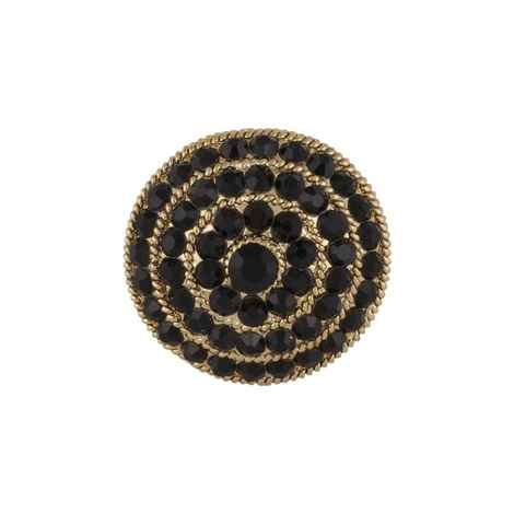 Buy Crunchy Fashion Black Crystal Ring - Purplle