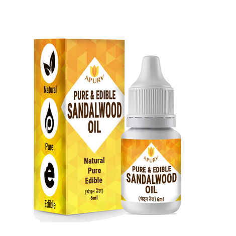 Buy Apurv Pure And Edible Sandalwood Oil (18 ml) - Edible Grade Oil For Skin, Hair And Body - Purplle