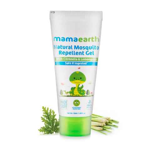 Buy Mamaearth Natural Mosquito Repellent Gel (50 ml) Deet Free. Protects From Dengue, Malaria & Chikungunya - Purplle