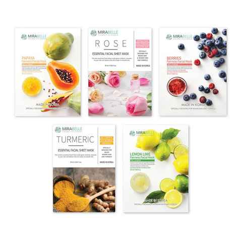 Buy Mirabelle Korea Dull Skin Face Sheet Mask Combo Pack Of 5 (25 ml) - Purplle