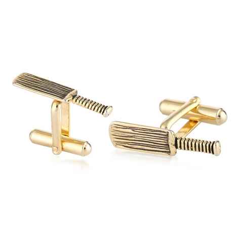 Buy Sukkhi Dazzling Bat Design Gold Plated Cufflinks For Men - Purplle