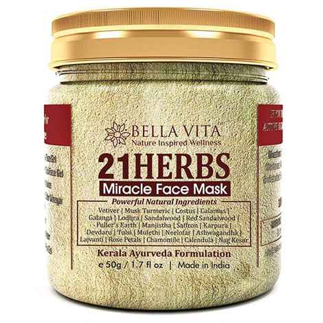 Bella Vita Organic Miracle Herbal Face Pack With 21 Herbs (50 g)
