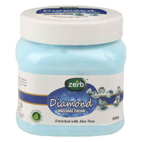 Zerb Diamond Face And Body Massage Cream For Softer And Smoother Glowing Skin (500 g)