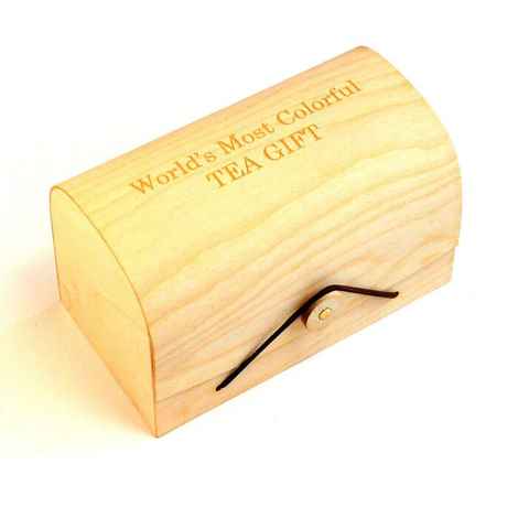 Buy Blue Tea Luxury Wooden Gift 21 Days Detox Assorted Gift Pack | 42Cups - 21 Teabags - Purplle