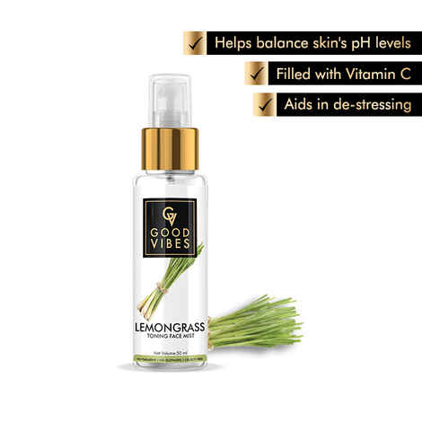 Buy Good Vibes Toning Face Mist - Lemongrass (50 ml) - Purplle