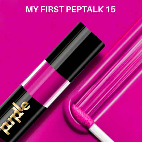 Purplle Ultra HD Matte Liquid Lipstick, Purple, My First Pep Talk 15 (4.8 ml) | Highly Pigmented | Non-drying | Long Lasting | Easy Application | Water Resistant | Transferproof | Smudgeproof | (4.8 ml)