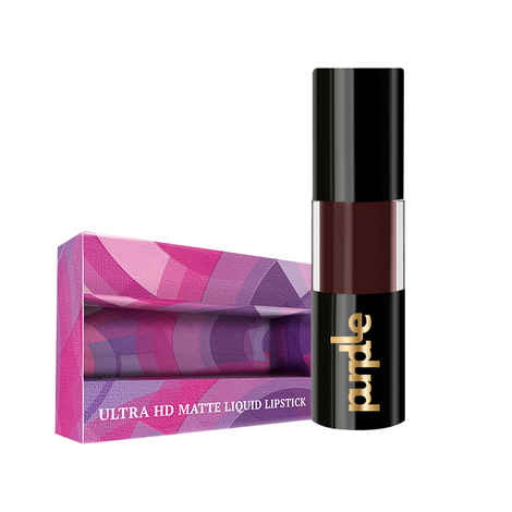 Purplle Ultra HD Matte Liquid Lipstick, Brown, My First Photoshoot 26 (4.8 ml) | Highly Pigmented | Non-drying | Long Lasting | Easy Application | Water Resistant | Transferproof | Smudgeproof | (4.8 ml)