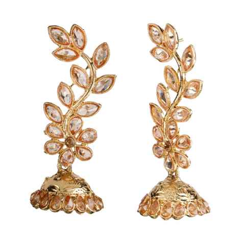 Buy Kord Store Traditional Gold Plated Diamond Earrings For Girls & Women KSEAR70039 - Purplle