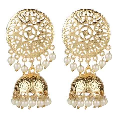 Buy Kord Store Traditional Gold Plated Earrings For Girls & Women KSEAR70053 - Purplle
