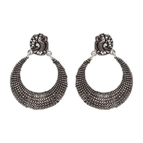 Buy Kord Store Special Moon With Little Peacock Design Indian Traditional Earring Chandbali KSEAR70073 - Purplle