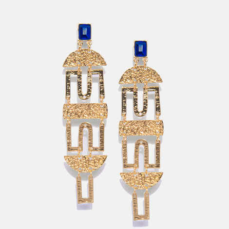 Buy Ferosh Chrysta Gold Earrings - Purplle