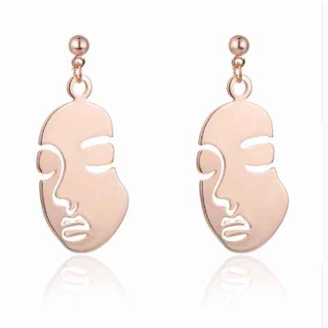 Buy Ferosh Figi Face Drop Earrings - Purplle