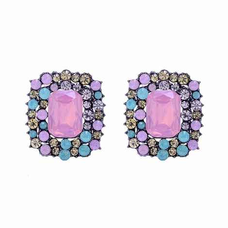 Buy Ferosh Roseus Stud Earrings - Purplle