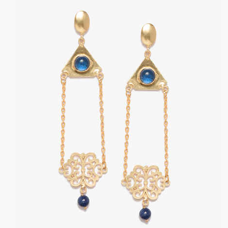 Buy Ferosh Jozette Gold Ethnic Earrings - Purplle