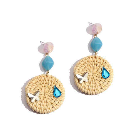 Buy Ferosh Mysie Cane Earrings - Purplle