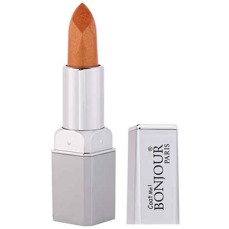 Buy Bonjour Paris Metallic Shine Lipstick (Metallic Brownish Pink) (4.2 g) - Purplle