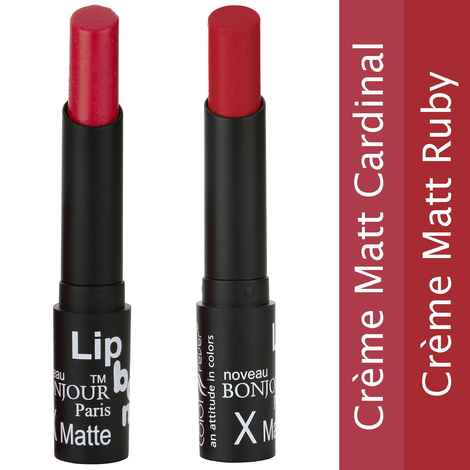 Bonjour Paris Super-Matt Lipstick - Cardinal / Ruby (7 g)