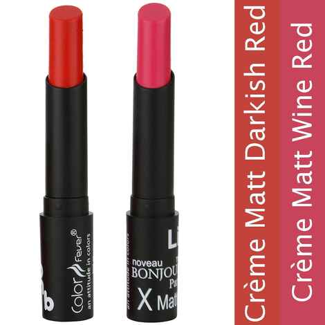 Bonjour Paris Super-Matt Lipstick - Darkish Red/ Wine Red (7 g)