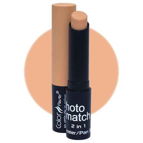 Color Fever Photo Match Radiant Complexion Concealer Pan Stick, Light Wheat (3.5 g)