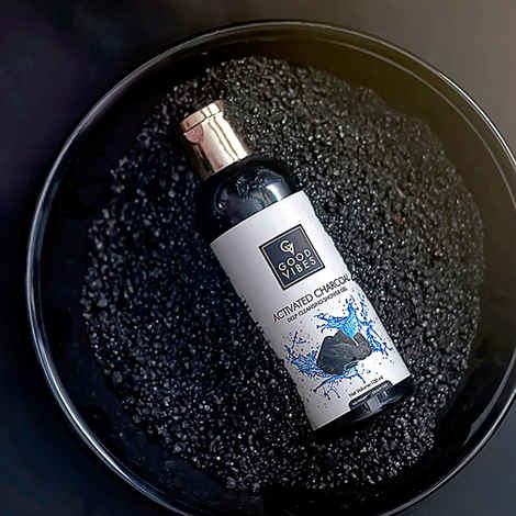 Buy Good Vibes Deep Cleansing Shower Gel (Body Wash) - Activated Charcoal (100 ml) - Purplle