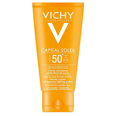 Buy Vichy Capital Soleil Velvety Cream SPF 50+ UVB UVA (50 ml) - Purplle