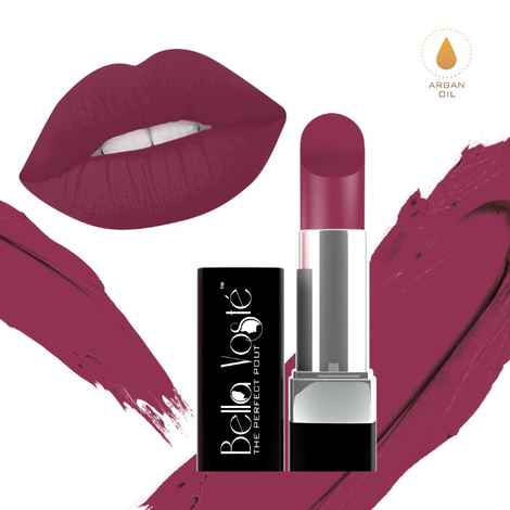Bella Voste Ulti-Matte Nude Lipstick (With Argan Oil) HOLLYWOOD CERISE (08) (4.2 g)