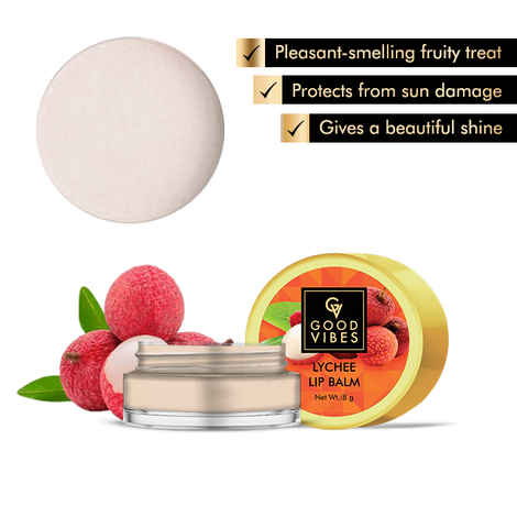 Buy Good Vibes Lip Balm - Lychee (8 gm) - Purplle