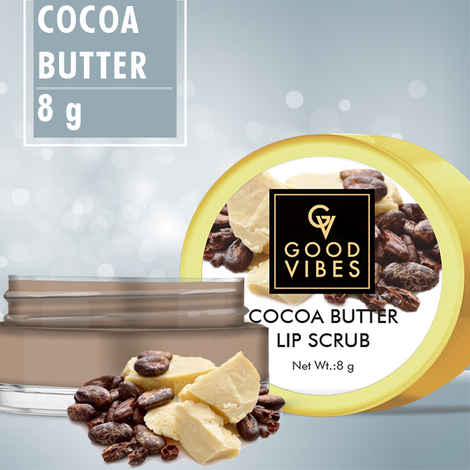 Buy Good Vibes Lip Scrub - Cocoa Butter (8 gm) - Purplle