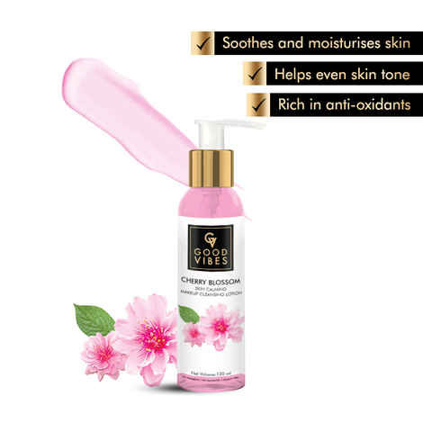 Good Vibes Skin Calming Makeup Cleansing Lotion - Cherry Blossom (120 ml)