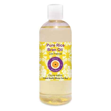 Buy Deve Herbes Pure Rice Bran Oil (Oryza sativa) Natural Therapeutic Grade Cold Pressed 200 ml - Purplle