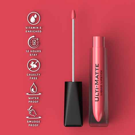 Buy Bella Voste I ULTI-MATTE LIQUID LIPSTICK I Cruelty Free I No Bleeding on Lips  I Transfer Proof & Smudge Proof I Enriched with Vitamin E IFull Coverage  with Pure Matt Finish I ROSEWOOD BLUSH (08) - 3.7 ml - Purplle