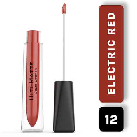 Buy Bella Voste I ULTI-MATTE LIQUID LIPSTICK I Cruelty Free I No Bleeding or Feathering I Water Proof & Smudge Proof I Enriched with Vitamin E I Lasts Up to 12 hours I Moisturising with Velvet Matt Finish I ELECTRIC RED (12) - 3.7 ml - Purplle