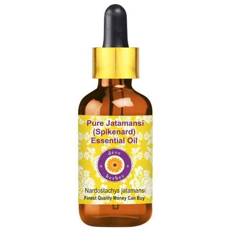 Buy Deve Herbes Pure Jatamansi (Spikenard) Essential Oil (Nardostachys jatamansi) with Glass Dropper Natural Therapeutic Grade Steam Distilled 5 ml - Purplle