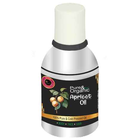 Avnii Organic's Pure & Organic Apricot Oil For Anti Ageing Hair Care Rich in Vitamin E, (25 ml)