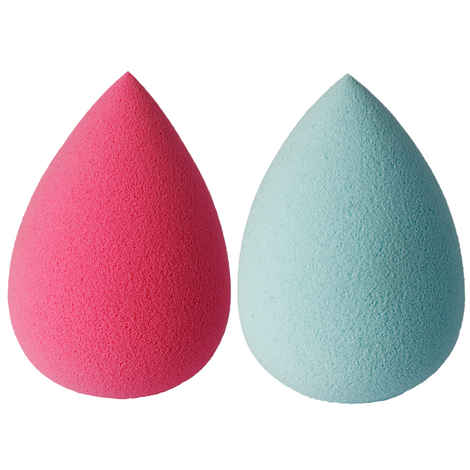 Paco Milano - Paris Beauty Blender Puff Sponge Egg Shape - 2 Pcs (Pink & Blue) colour/shape/size may vary