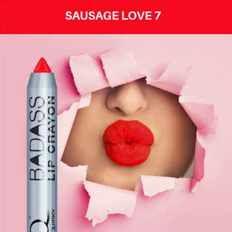Stay Quirky BadAss Lip Crayon, Red - Sausage Love 7 (2.8 g)