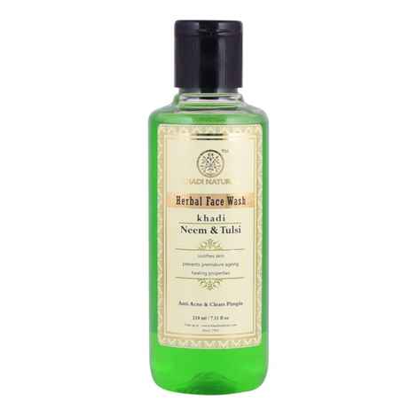 Buy Khadi Natural Ayurvedic Neem &Tulsi Face Wash (210 ml) - Purplle