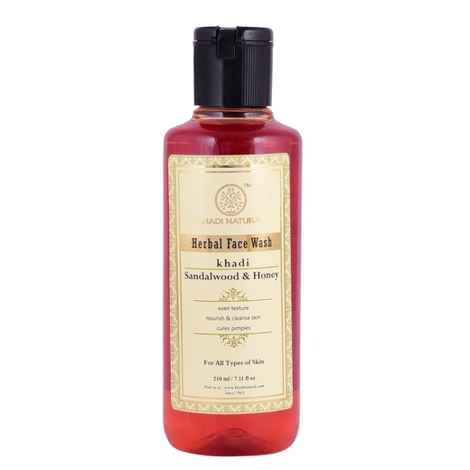 Khadi Natural Ayurvedic Sandalwood & Honey Face Wash (210 ml)