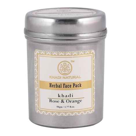 Buy Khadi Natural Ayurvedic Rose & Orange Face Pack (50 g) - Purplle