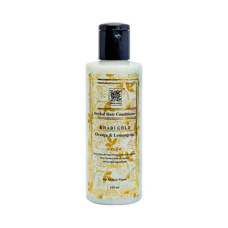 Khadi Gold Orange & Lemongrass Herbal Hair Conditioner (210 ml)